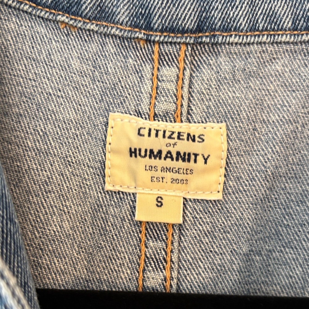 Citizens Of Humanity Light Blue Denim Coveralls - Picture 2 of 4